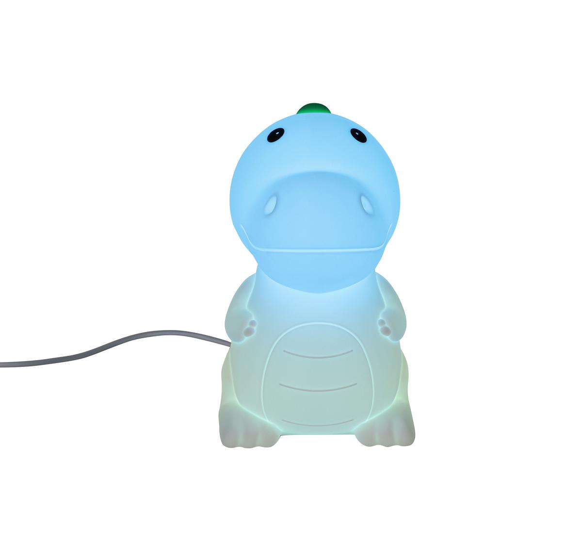 Nočna Lučka Dino - bela, Moderno, umetna masa (8,5/13,8/13,5cm) - Mömax