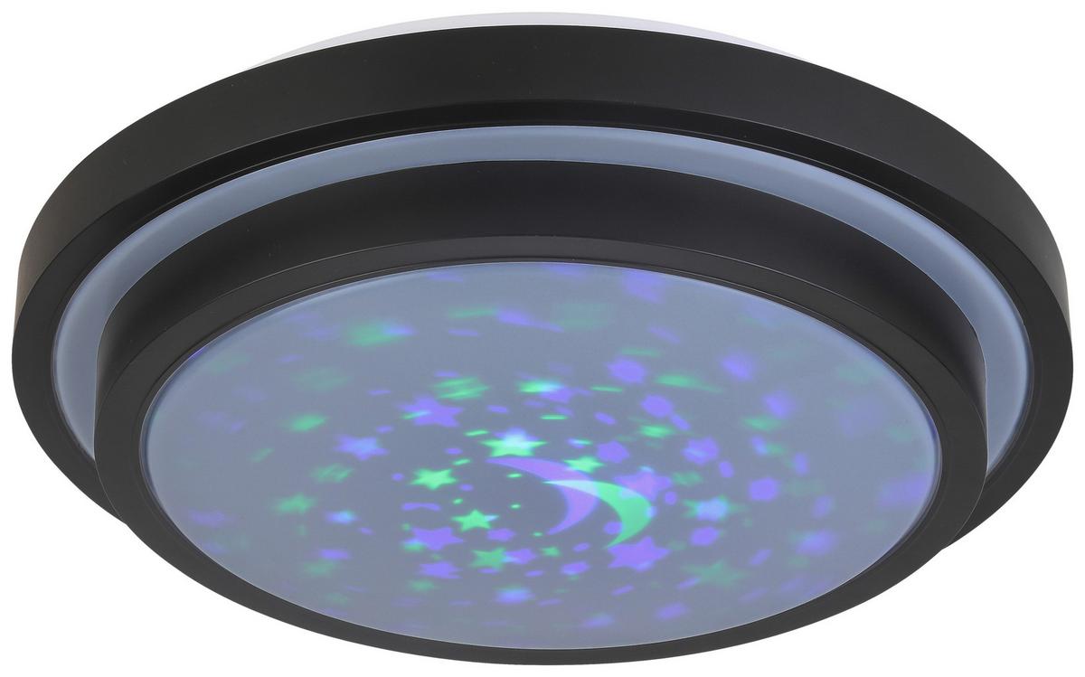 LED Mennyezeti Lámpa Porfiro - fekete, Modern, műanyag/fém (41/8,5cm) - Premium Living
