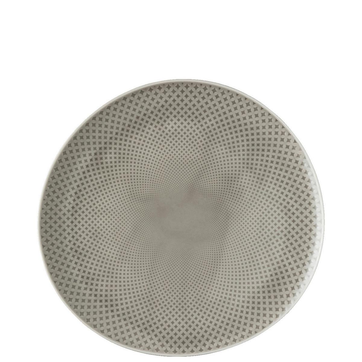 SERWIS OBIADOWO-ŚNIADANIOWY PEARL GREY ROSENTHAL - szary, Basics, ceramika (32/31,7/28,1cm) - Rosenthal