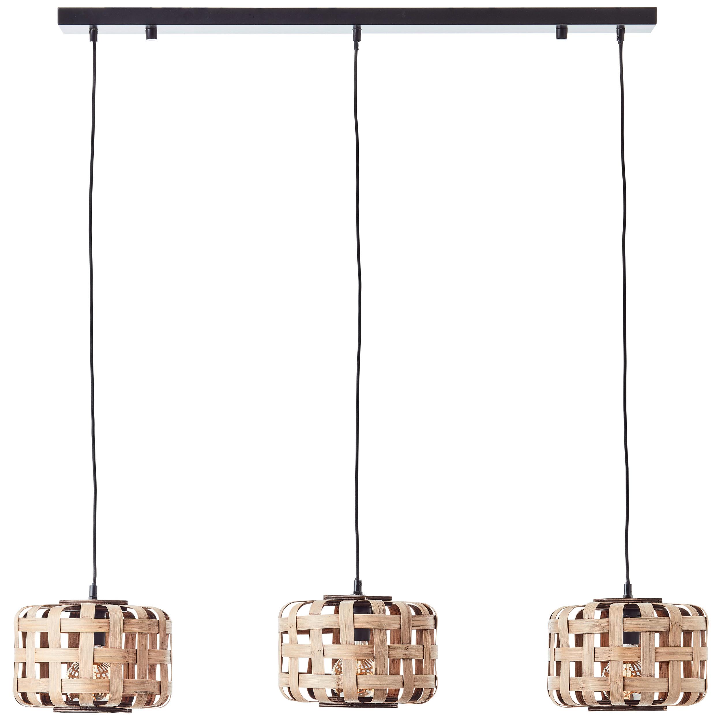 LAMPA WISZĄCA 99810/09 WOODLINE - kolor naturalny/czarny, Natur, metal/drewno (104/24,5/146cm)