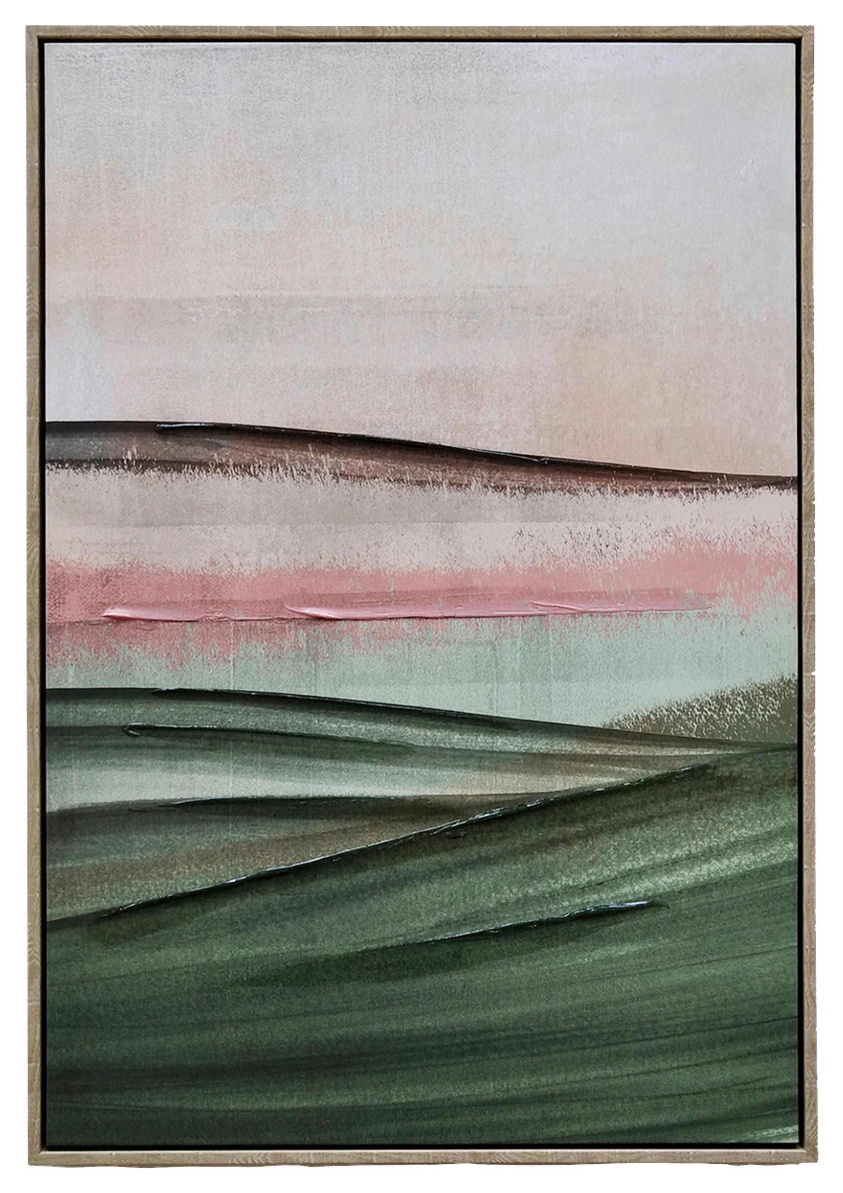 Keilrahmenbild Denise in Grün - Naturfarben/Grün, Holz/Kunststoff (60/90cm) - Modern Living