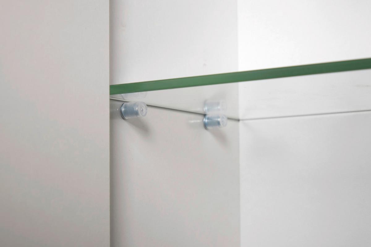Spiegelschrank Basic 3-türig ca. 120x71 cm Weiß - Silberfarben, MODERN, Glas/Holzwerkstoff (120/70,7/16cm) - MID.YOU