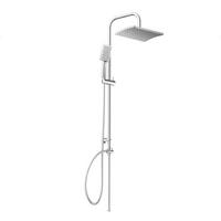 ZESTAW Z DESZCZOWNICĄ 60660 - kolor srebrny/kolor chromowy, Basics, tworzywo sztuczne/metal (32/97/54cm) - Schütte