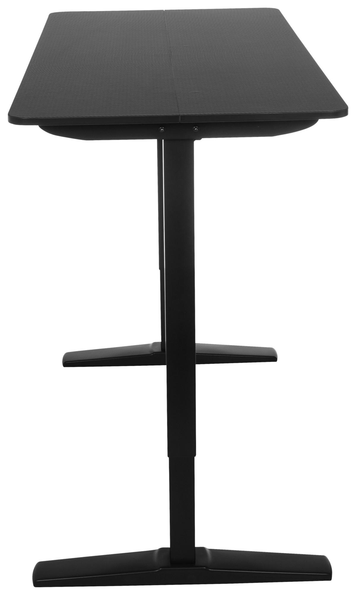 Dvižna Miza Stand Carbon, Črna - črna, Moderno, kovina/leseni material (120/60/75 - 120cm) - MID.YOU