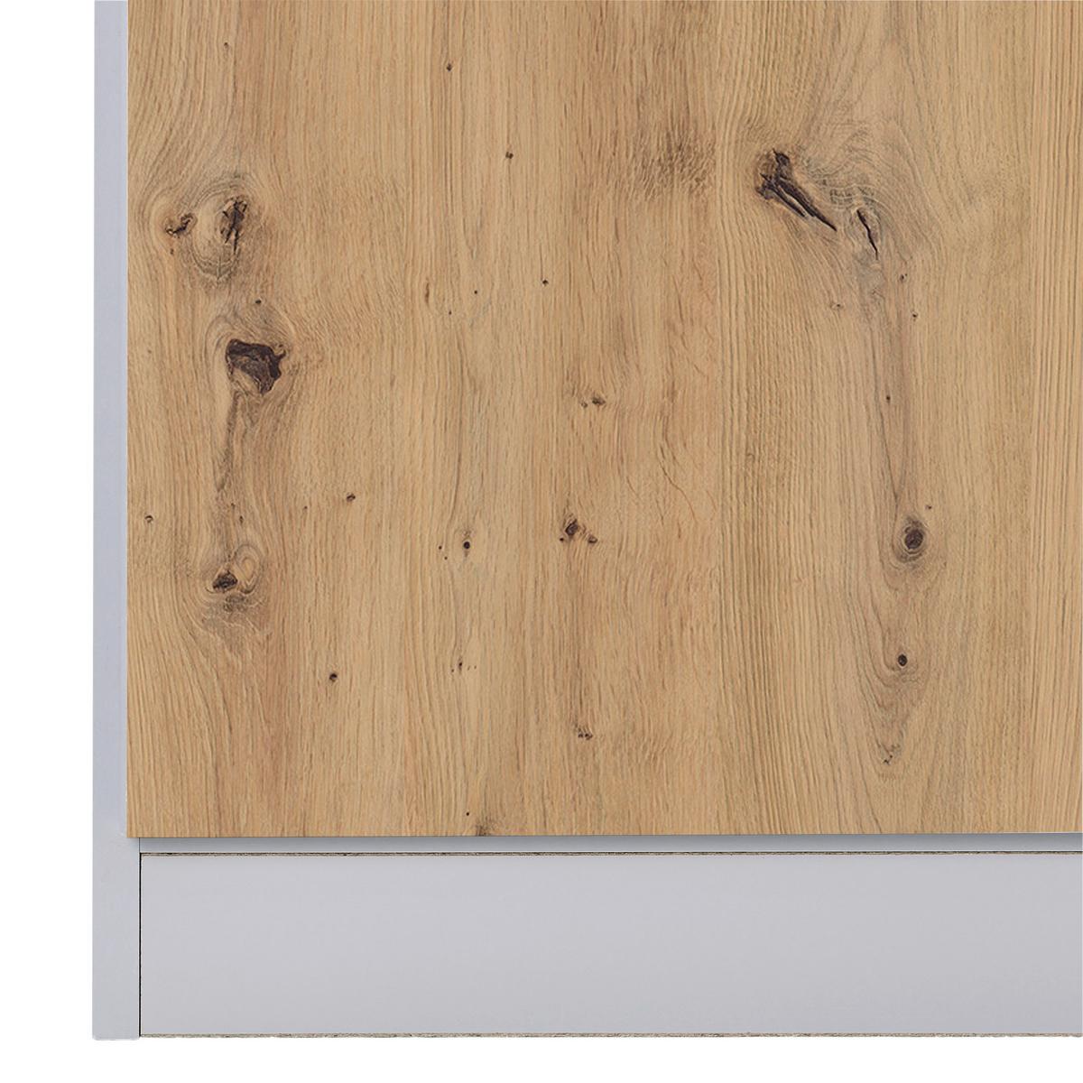 DULAP USI ROTATIVE ALABAMA - argintiu/gri deschis, Modern, material pe bază de lemn (271/229/54cm) - Modern Living