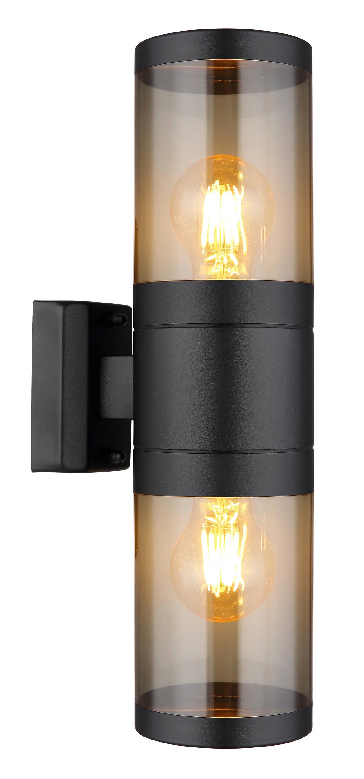 Außenleuchte Xeloo max. 60 Watt - Schwarz, Basics, Kunststoff/Metall (10,2/15,5/38cm) - Globo