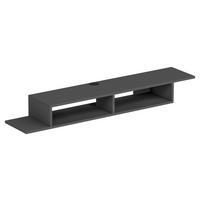 Wandboard Artemis ca. 149x14,4x30 cm Anthrazit - Anthrazit, Design, Holzwerkstoff (149/16,4/29,6cm) - Livetastic