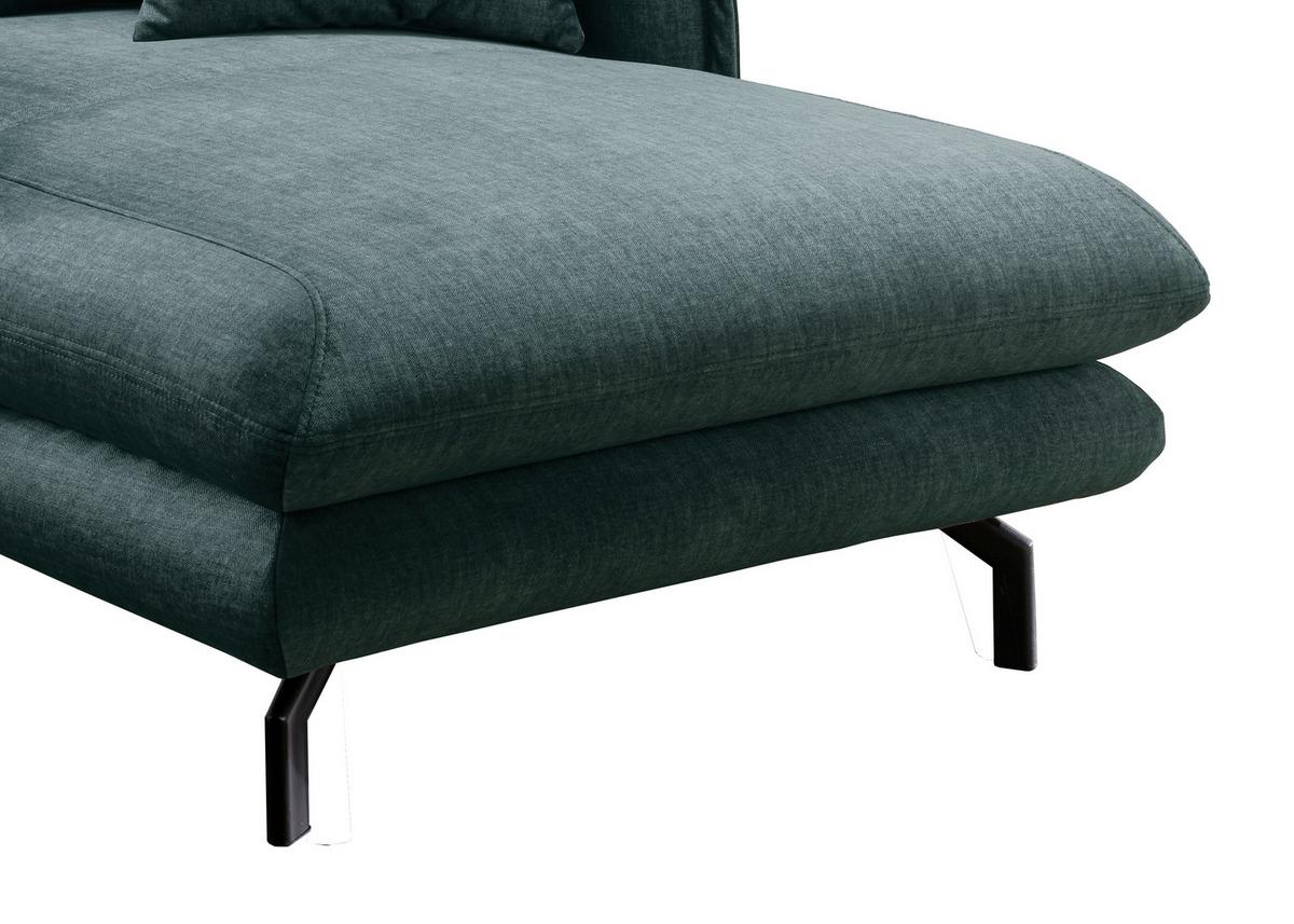 Relaxsessel Lava Hellblau Velours - Schwarz/Hellblau, MODERN, Textil/Metall (111/101/167cm) - Livetastic