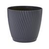 Übertopf Mira Complete Eco 19 Anthrazit Ø ca. 18,7cm - Anthrazit, KONVENTIONELL, Kunststoff (18,7/17,2cm) - Mömax