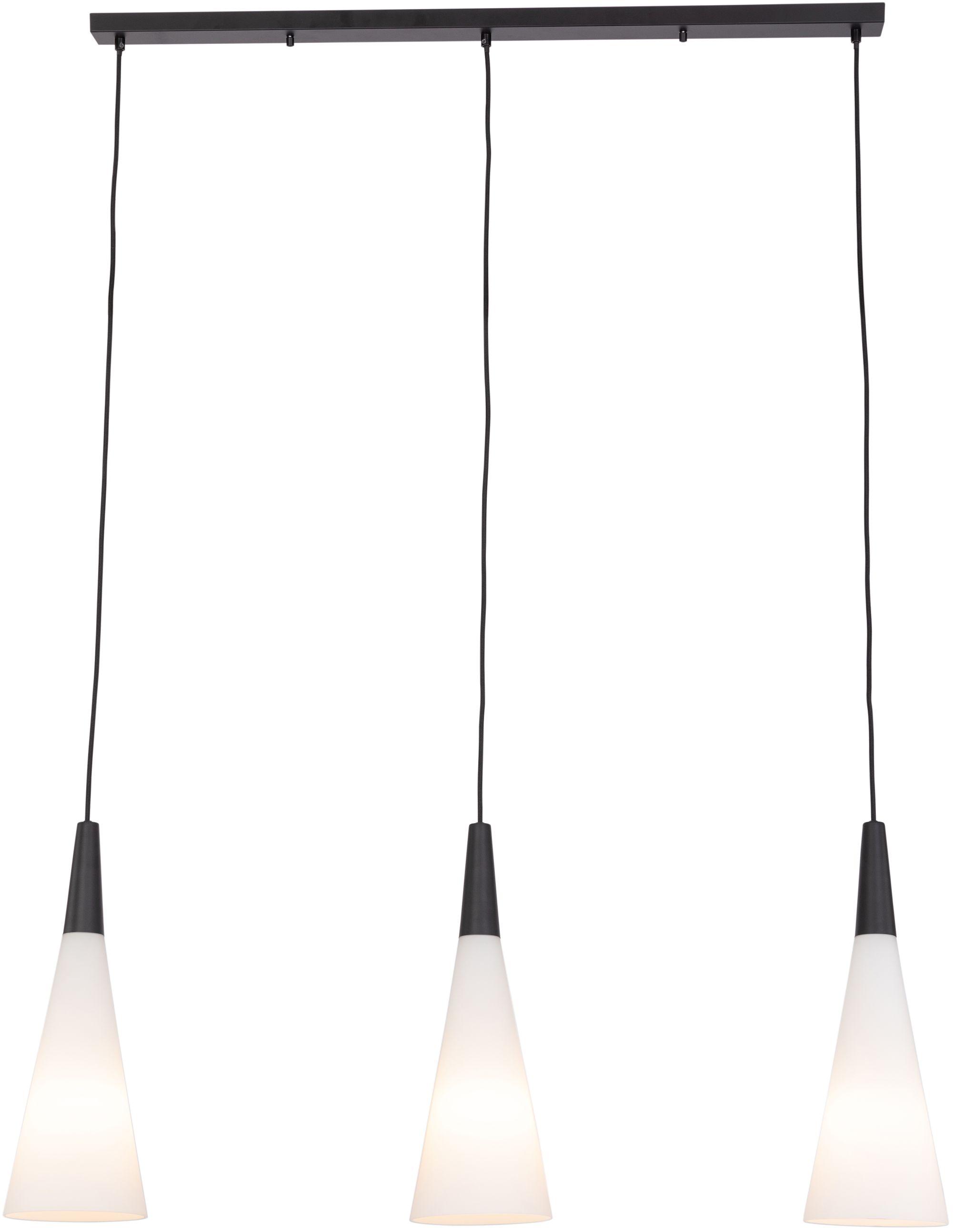 LAMPA WISZĄCA BEAUTY *SBN* - czarny/biały, Trend, metal/szkło (111/16/150cm) - Novel