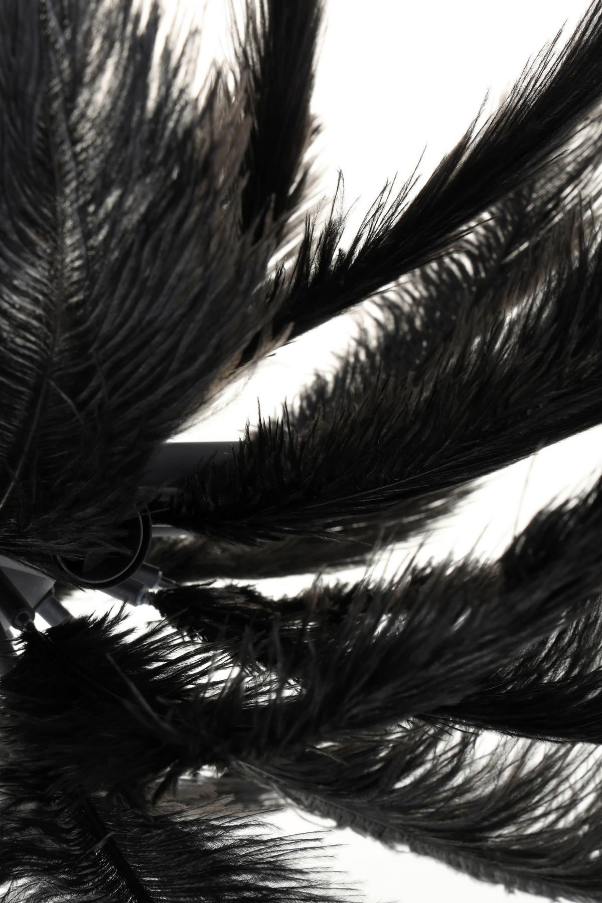 LAMPA WISZĄCA MAGGIE - czarny, Trend, metal/tkanina (55/120cm) - Novel