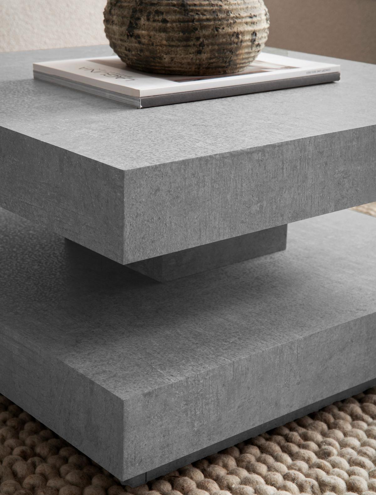 COUCHTISCH WL6.922 - Grau, Design, Holzwerkstoff (60/60/34cm) - Livetastic