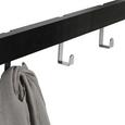 Fali Fogas Benny - Króm/Fekete, modern, Fa/Fém (80/30/32cm) - Mömax modern living Fali Fogas Benny - Króm/Fekete, modern, Fa/Fém (80/30/32cm) - Mömax modern living