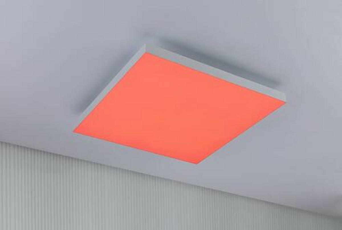 LED-Paneel Velora Rainbow in Weiß max. 19 Watt - Weiß, Basics, Metall (45/45/6,4cm) - Paulmann