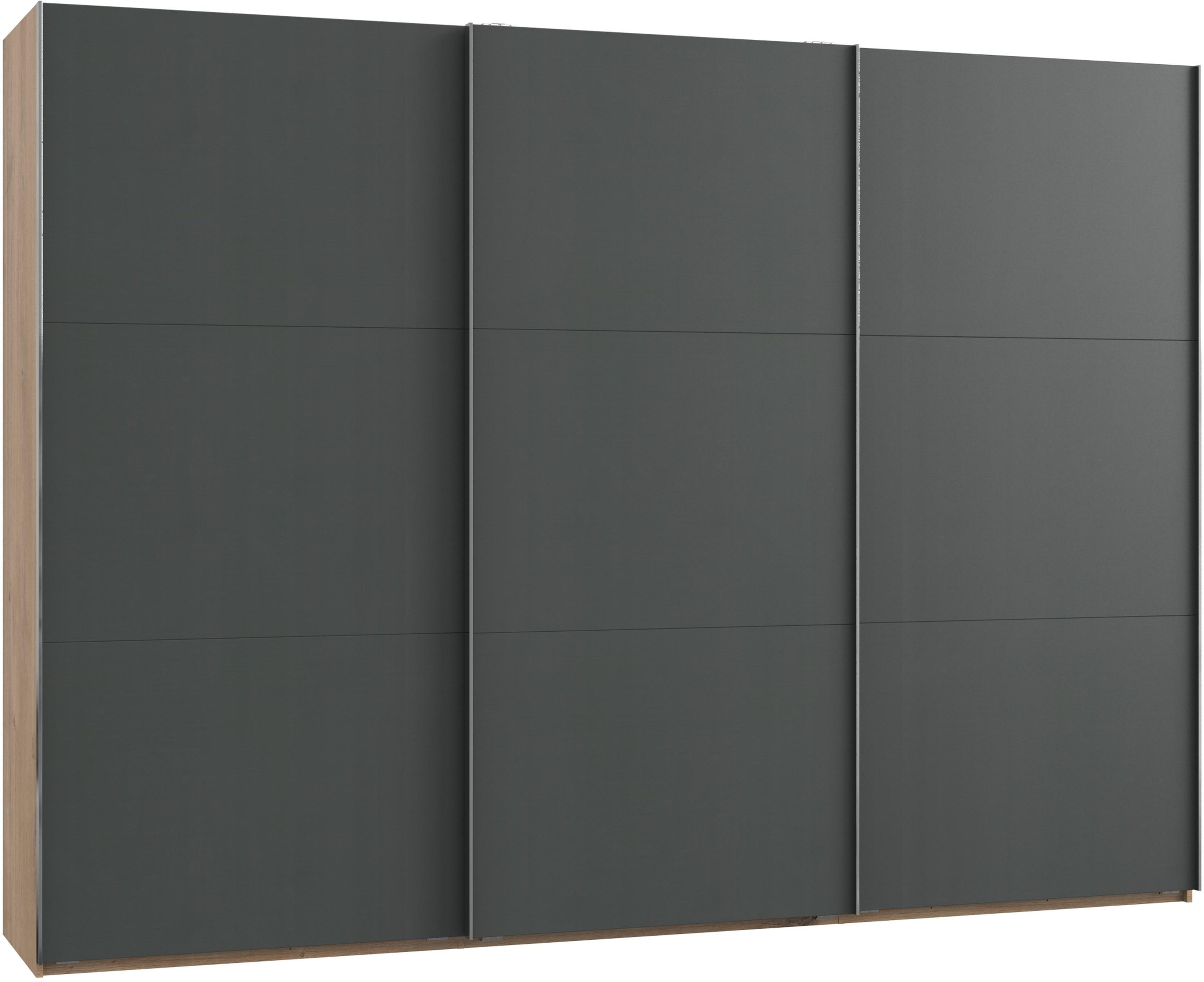 Ormar S Kliznim Vratima Level 36a - boje grafita/boje hrasta, Moderno, drvni materijal (300/216/65cm) - Modern Living