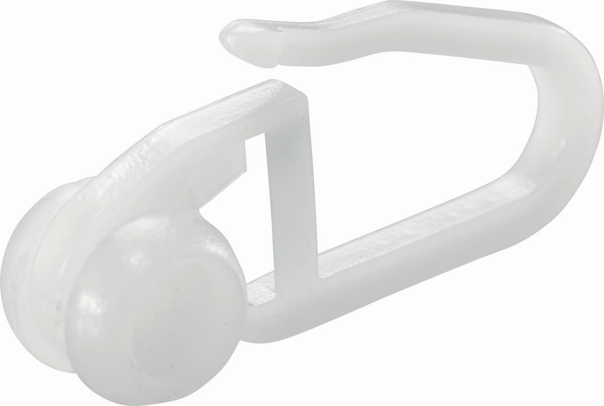 Vorhangschienenzubehör Amelie 1 in Weiss - Weiss, Kunststoff - Modern Living