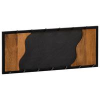 WANDGARDEROBE WL6.772 - Schwarz/Braun, Lifestyle, Holz/Kunststoff (80/36/6cm) - MID.YOU
