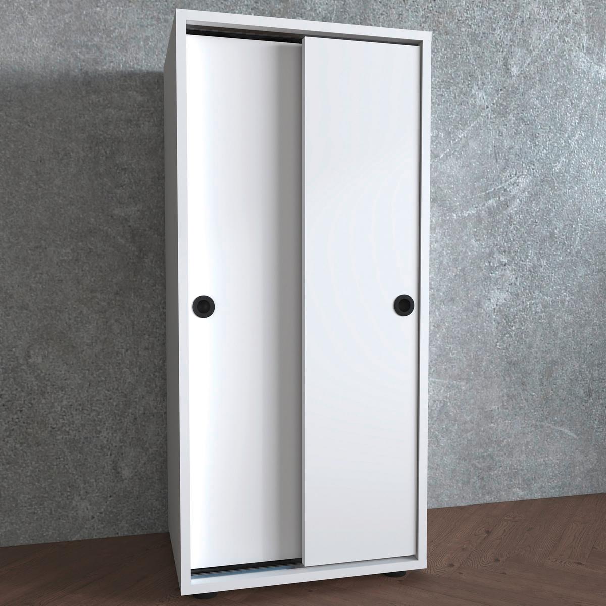 Arhivska Omara Ulas, Bela - bela, Design, leseni material (49/109/38cm) - MID.YOU