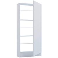 Schuhschrank FULISA Weiß ca. 50x112x17 cm - Weiß, Design, Holzwerkstoff (50/112/17cm) - MID.YOU