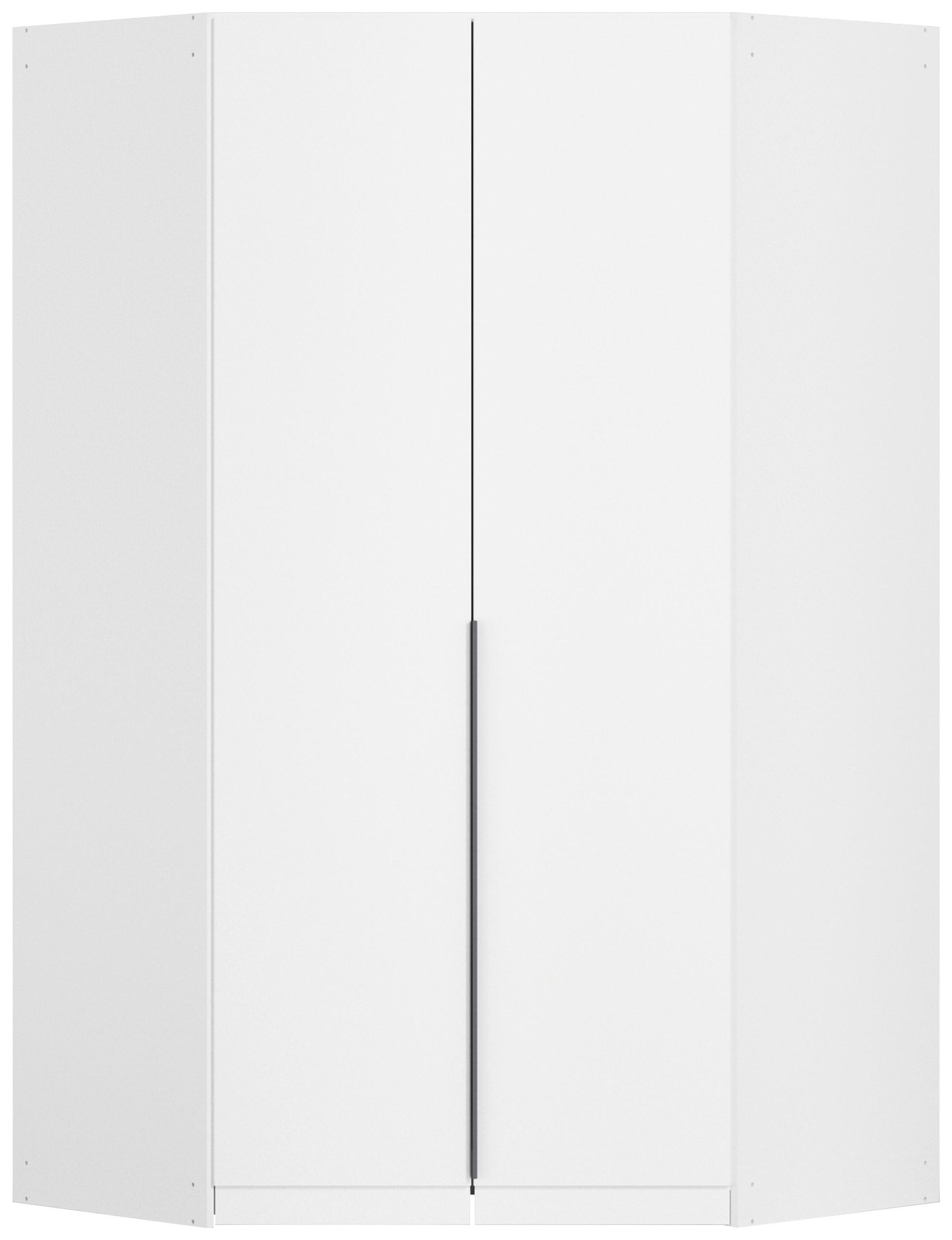 Kutni Ormar Za Odjeću Alabama - bijela/siva, Moderno, drvni materijal (117/229/117cm) - Modern Living