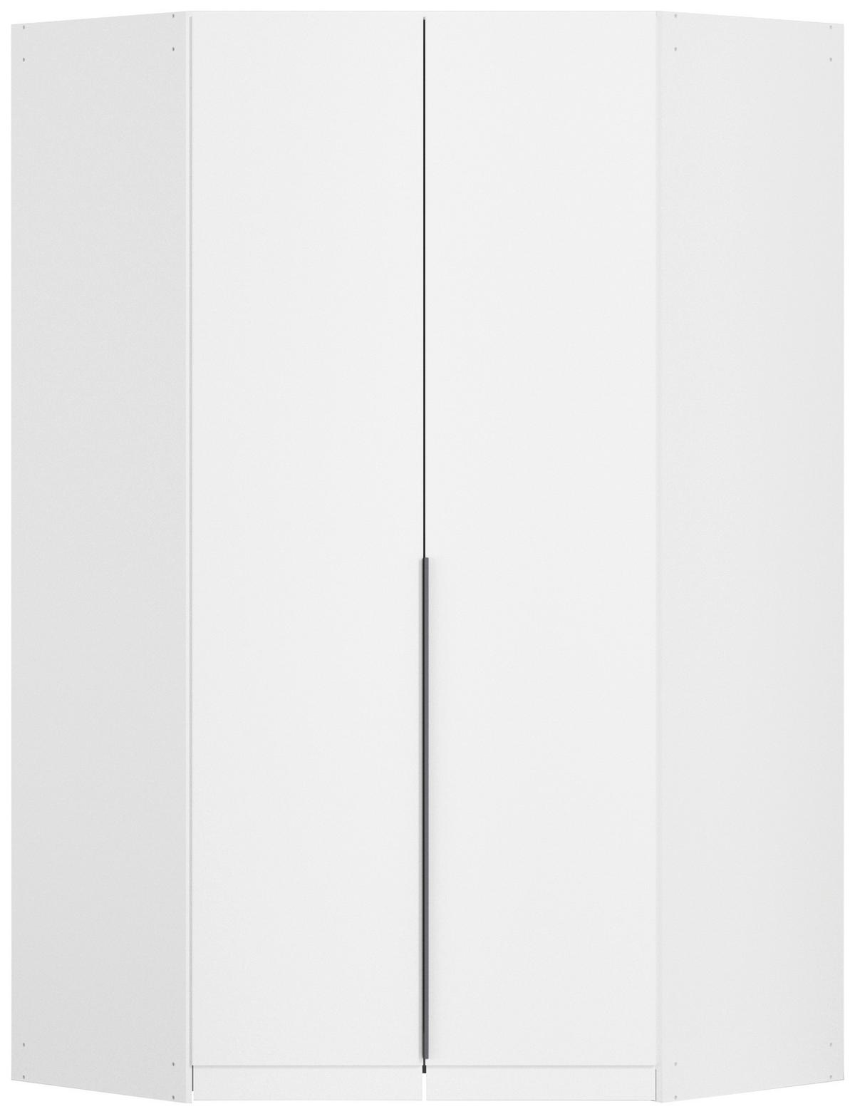 Kutni Ormar Za Odjeću Alabama - bijela/siva, Moderno, drvni materijal (117/229/117cm) - Modern Living