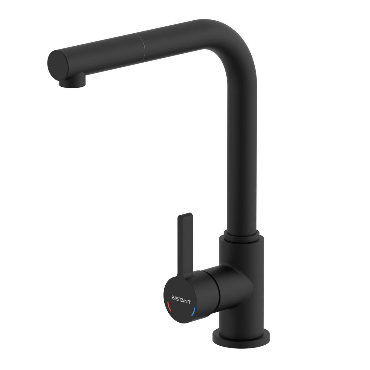 Küchenarmatur Sistant Oslo Schwarz - Schwarz, Basics, Metall (5,4/32,5/27cm) - Sistant