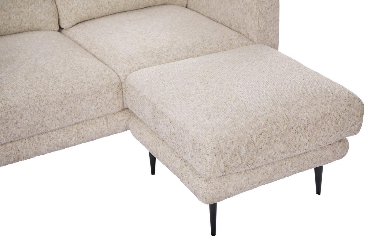 Trosed Parma, Krem - črna/krem barve, Basics, kovina/tekstil (208/83/151cm) - Livetastic