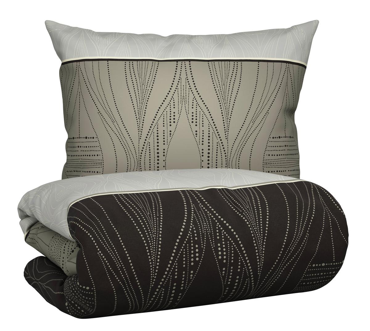 Ágyneműhuzat-garnitúra Erik - szürke, Konventionell, textil (140/200cm) - Modern Living