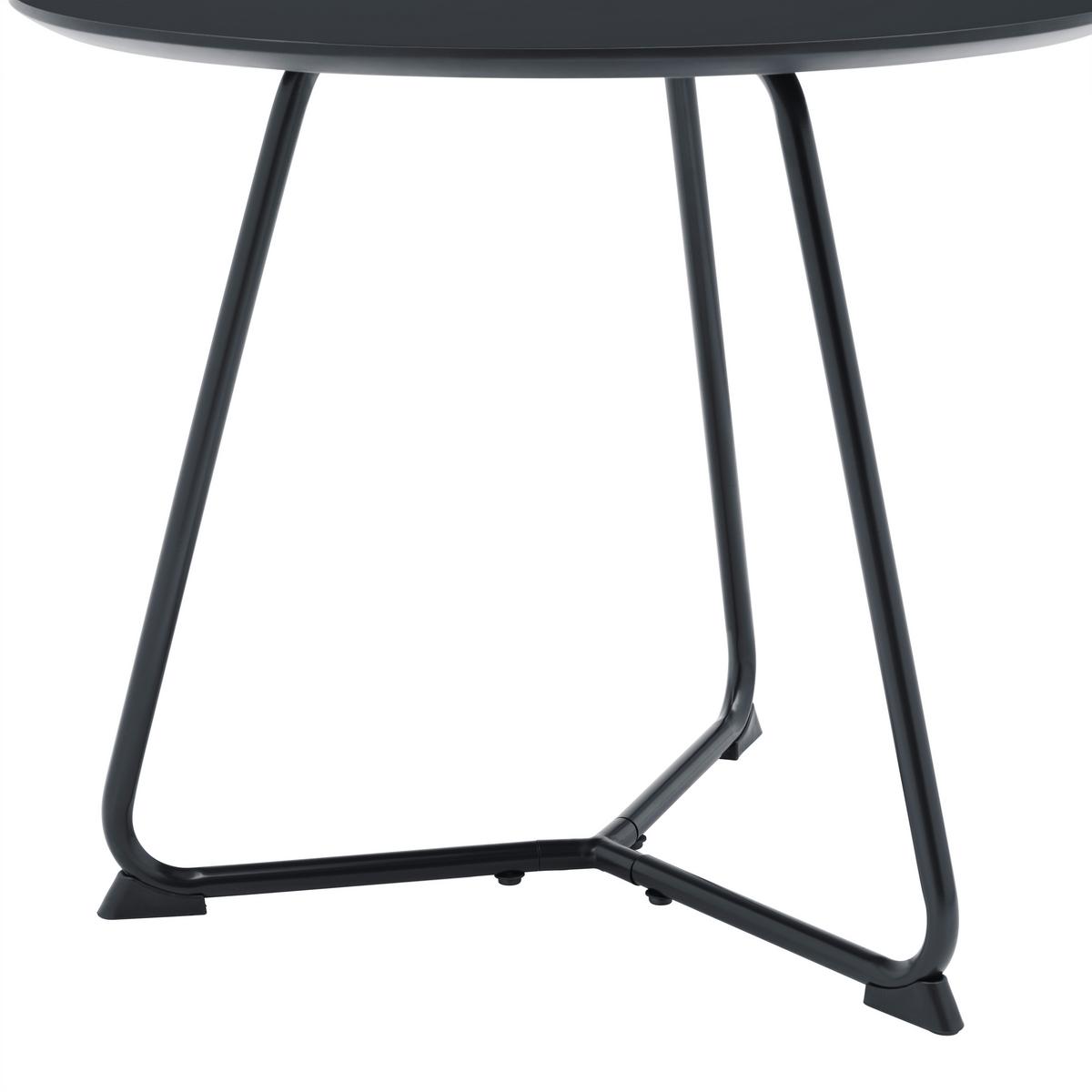 Couchtisch Mica Schwarz - Schwarz, MODERN, Holzwerkstoff/Metall (55/46/55cm) - Mömax