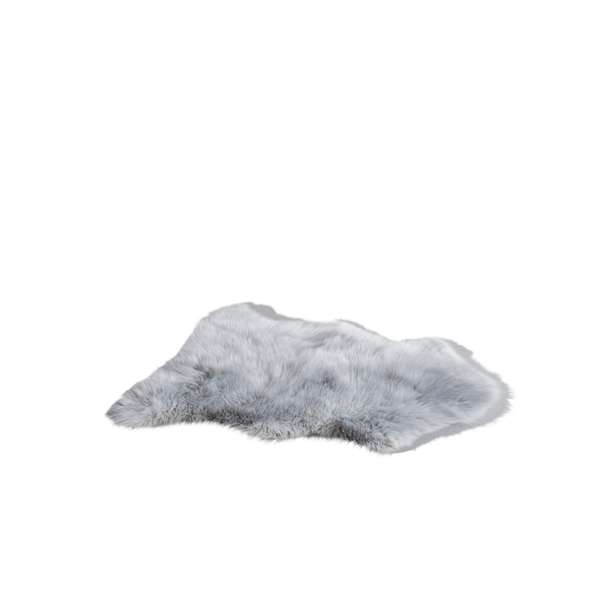 Blană artificială Andrei - gri, Modern, blană (90/110cm) - Modern Living