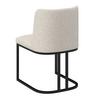 STOEL LIARA - Lichtgrijs/Zwart, Modern, Hout/Textiel (52/81,5/57cm) - Bessagi Home