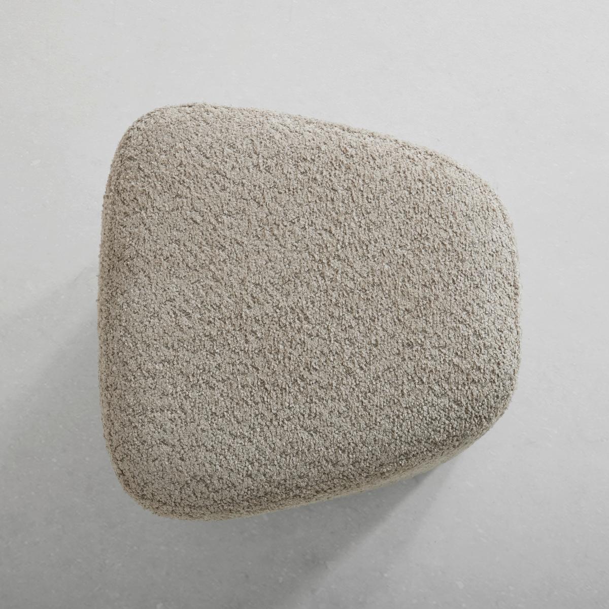 Hocker Stony Taupe Chenille - Taupe, MODERN, Holzwerkstoff/Textil (41/41/41cm) - Premium Living