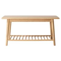 Schuhbank ca.90x45x35cm Bambus massiv - Naturfarben, ROMANTIK / LANDHAUS, Holz (90/45/35cm) - MID.YOU