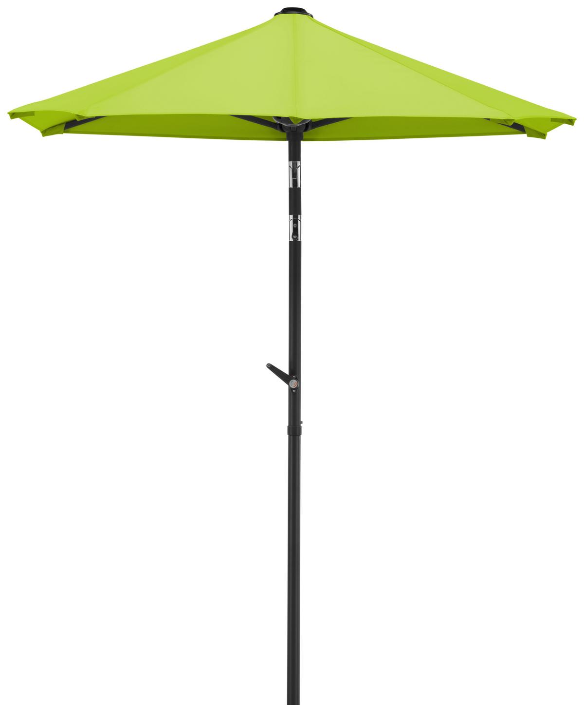 Ampelschirm Salerno Mezza ca.150x228x150cm Grün - Anthrazit/Grün, Basics, Textil/Metall (150/228/150cm) - Schneider