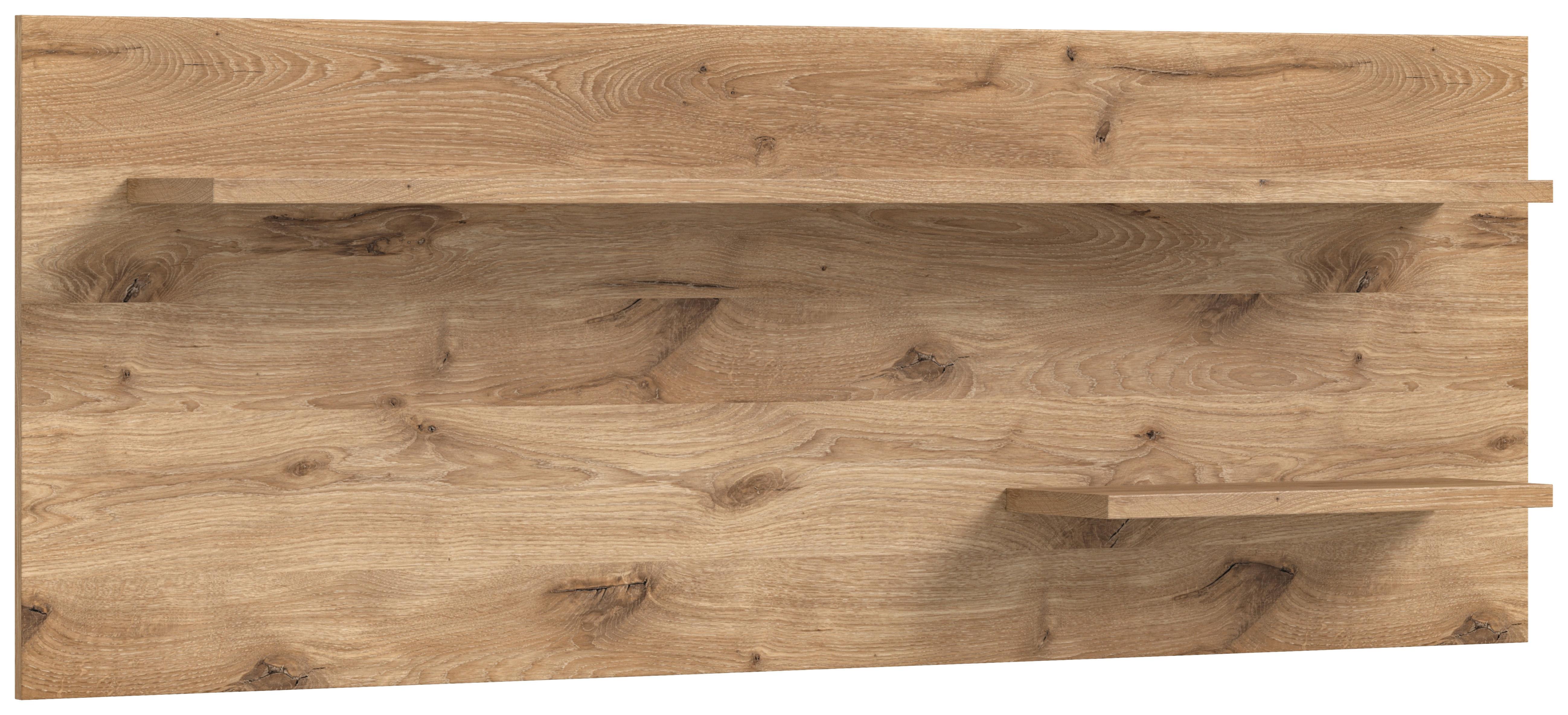 Wandboard Woody ca. 160x60x20 cm Nox Oak - Anthrazit, Natur, Holzwerkstoff (160/60/20cm) - MID.YOU