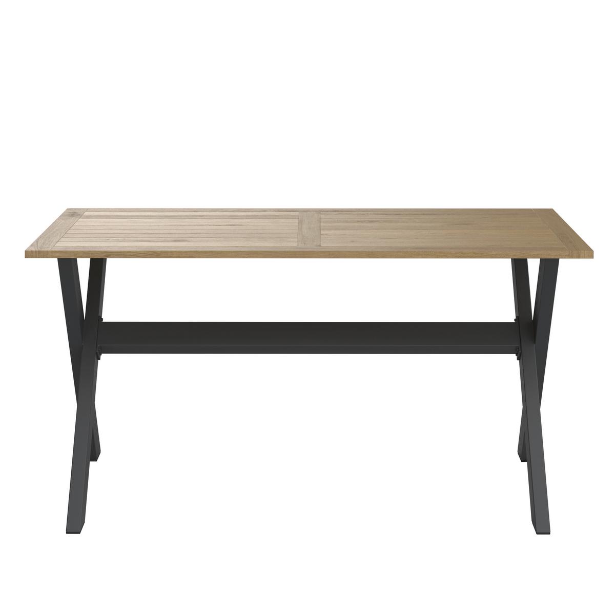 Garnitură grădină Melina - gri deschis/gri închis, Modern, lemn/metal (272/79/84cm) - Bessagi Garden