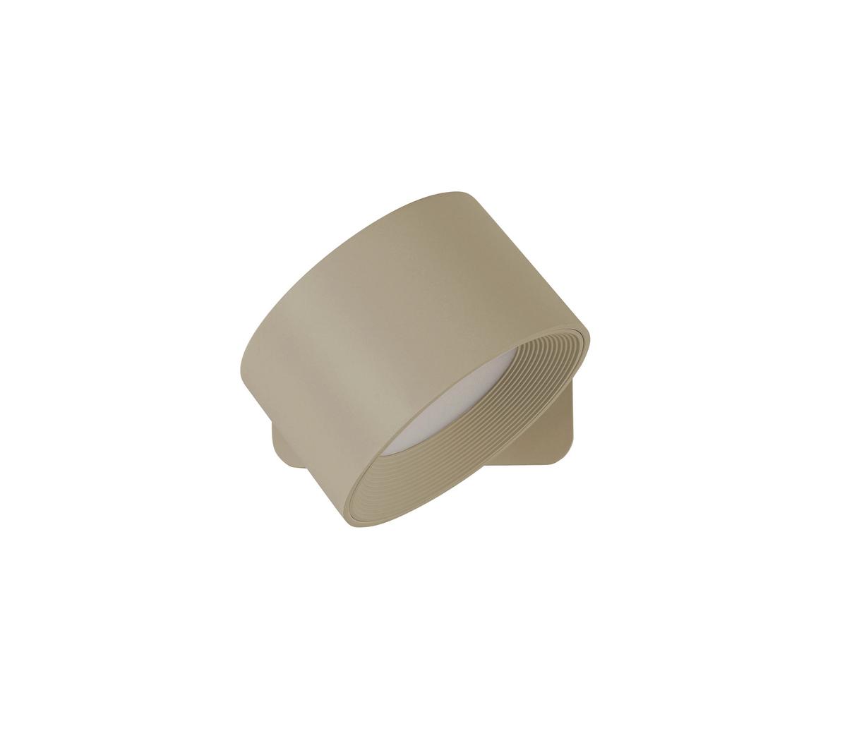 KINKIET AKUMULATOROWY SPOT - kolor piaskowy, Basics, tworzywo sztuczne/metal (9,2/8/4,5cm) - Novel