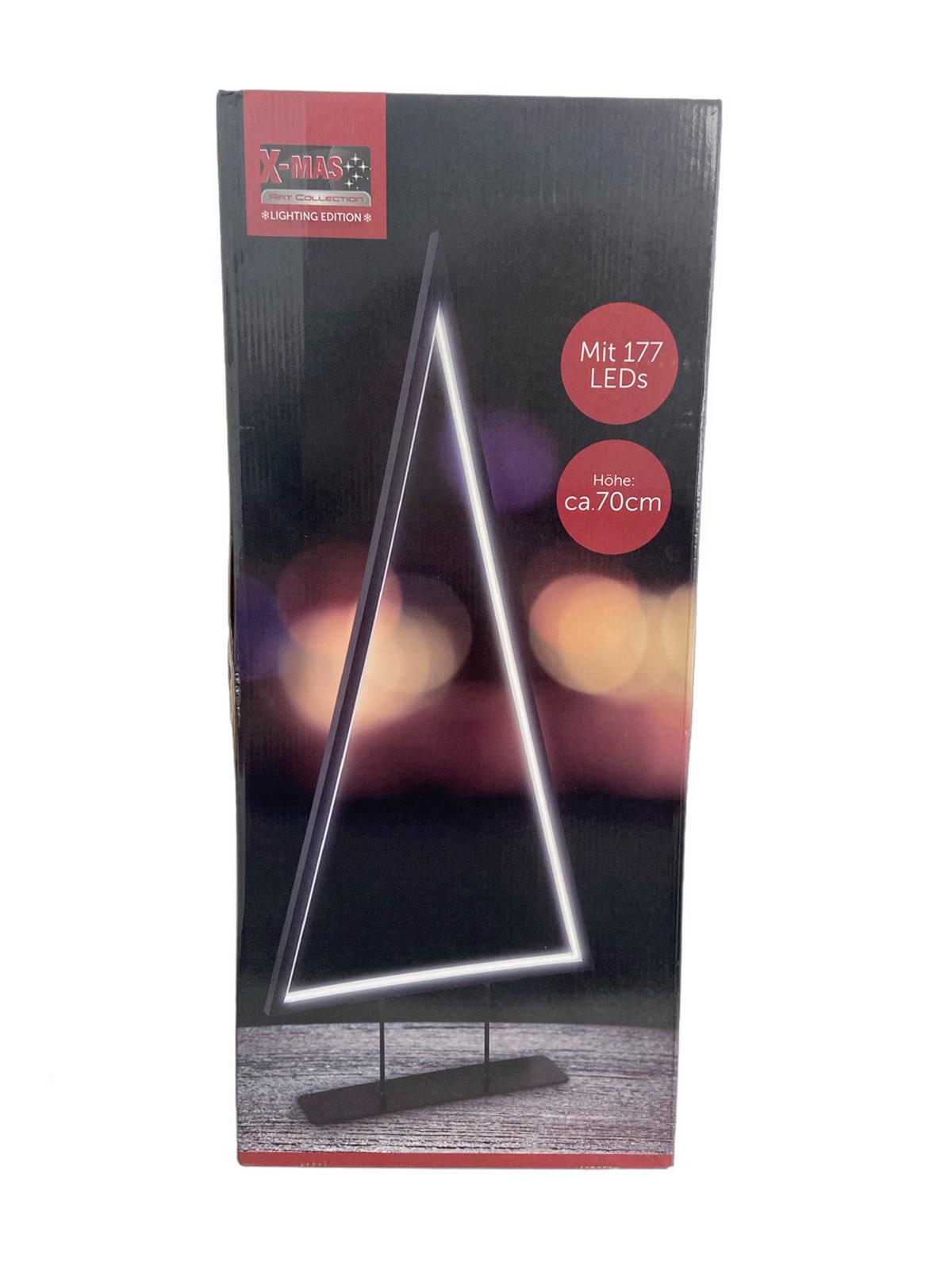 DEKORACJA ŚWIETLNA LED 613-401771 - BLACK FOREST - czarny, Basics, metal (30/70/6cm)