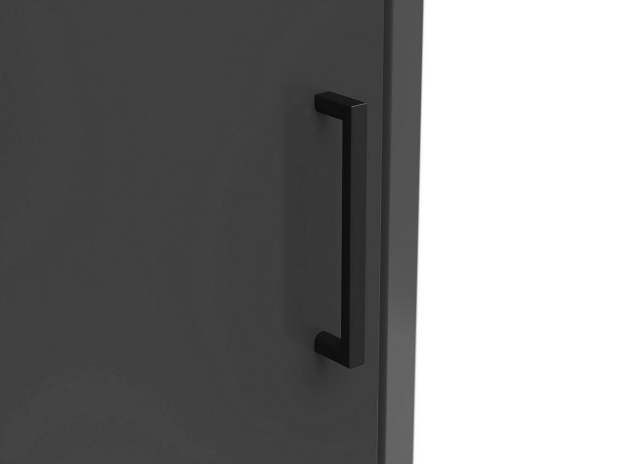 Eckkommode Multistauraum Graphitfarben - Anthrazit/Graphitfarben, Modern, Holzwerkstoff/Kunststoff (71,5/115/71,5cm) - Premium Living