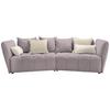 Mega Sofa Sofi - jorgovan/crna, Moderno, tekstil (294/93/152cm) - Premium Living
