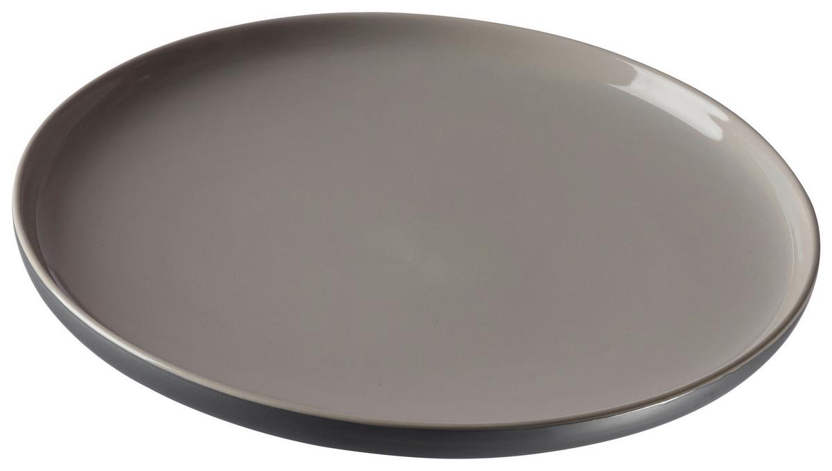 TALERZ OBIADOWY 403244 - biały/szary, Design, ceramika (26cm) - Ritzenhoff Breker