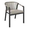 BALKONGMÖBLER SET BARDOLINO - ljusgrå/akaciefärgad, Modern, metall/trä (61/62/79cm) - Mömax