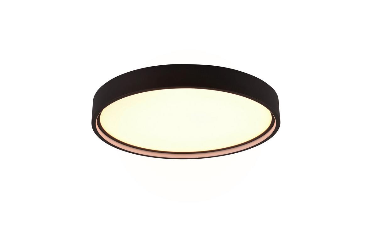 LED-Deckenleuchte Doha Schwarz max. 29 Watt - Schwarz, Basics, Metall (45/5,5cm) - Trio Leuchten