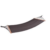 Hängematte Hawaii ca. 100x280 cm Anthrazit - Anthrazit/Braun, Basics, Holz/Kunststoff (100/0,6/280cm) - Gardenson
