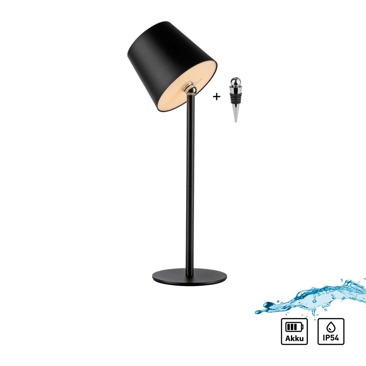 LAMPA STOŁOWA LED 19251-18 BOTERIA - czarny, Modern, tworzywo sztuczne/metal (11/11/37cm)