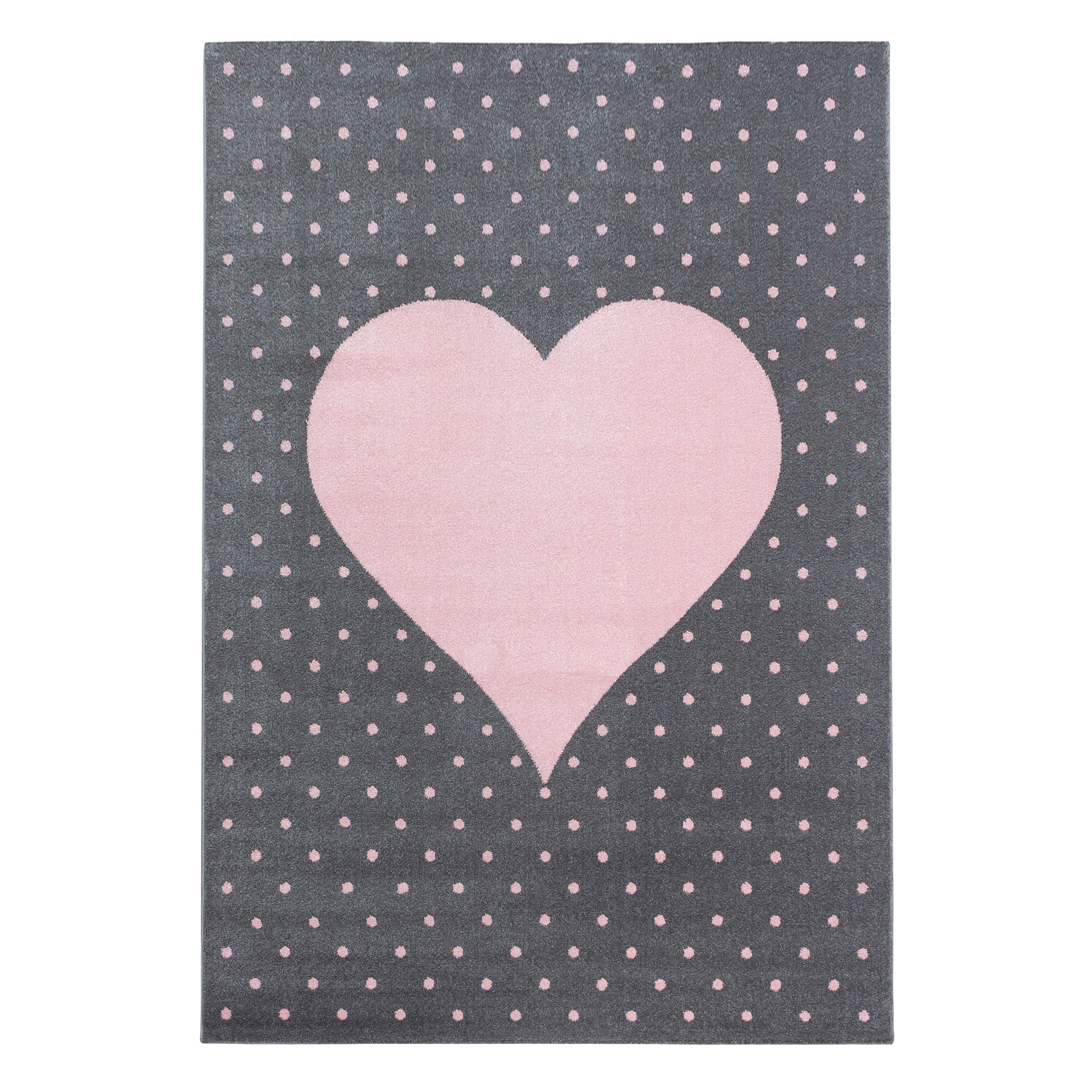 Kinderteppich Bambi Pink ca. 140x200cm - Pink, Trend, Textil (140/200cm) - Ben'n'jen