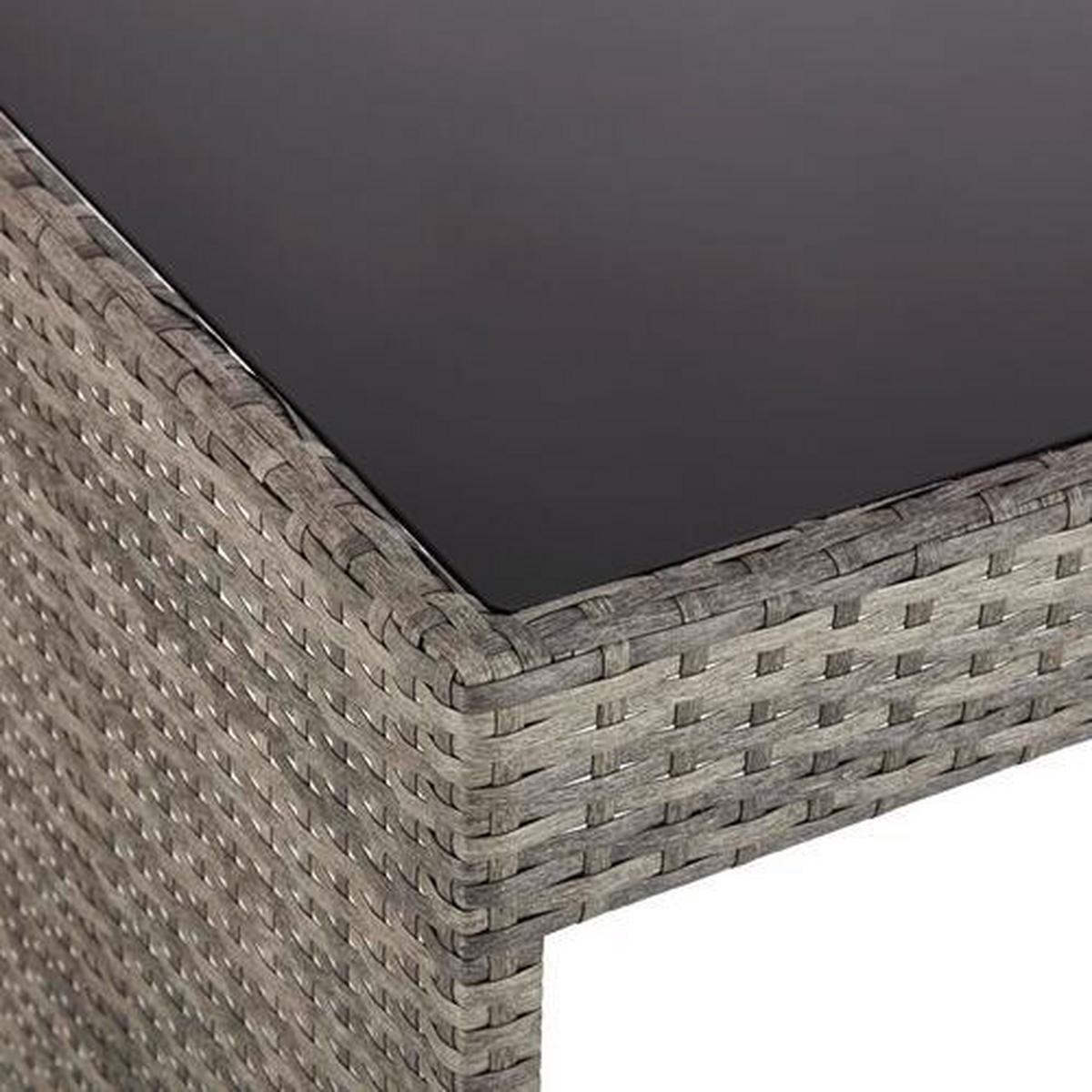 Kerti Garnitúra Bilbao - fekete/antracit, Modern, műanyag/textil - Mömax