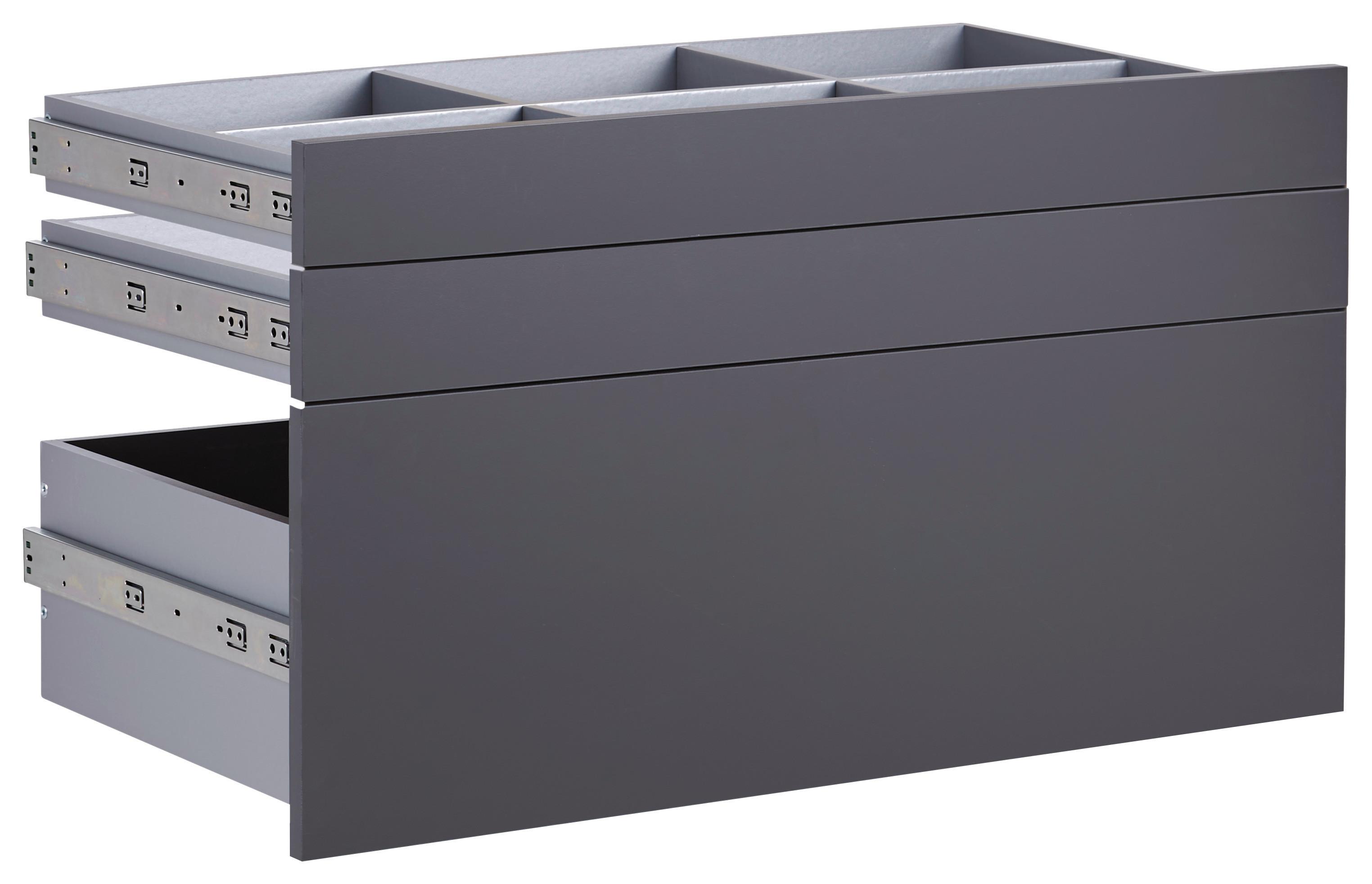 LÅDSET UNIT -BASED- - antracit, Modern, trämaterial (91/50,3/47cm) - Based