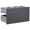 LÅDSET UNIT -BASED- - antracit, Modern, trämaterial (91/50,3/47cm) - Based