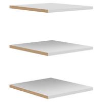 Set rafturi detașabile BRANDO - gri deschis, material pe bază de lemn (43/1,8/48cm)